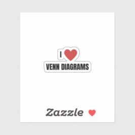 Adesivo Adoro diagramas de Venn