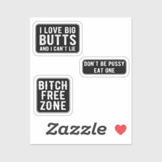 Adesivo Adoro Grandes Bons Bons Blocos Sexy-Sticker
