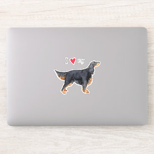 Adesivo Adoro o meu Gordon Setter Vinyl Sticker