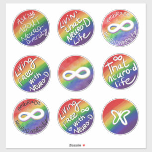 Adesivo Adotar a Neurodiversidade