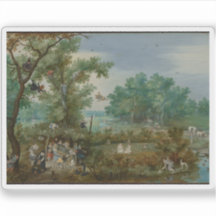 Adriaen van de Venne - Empresa de Felizes em um po