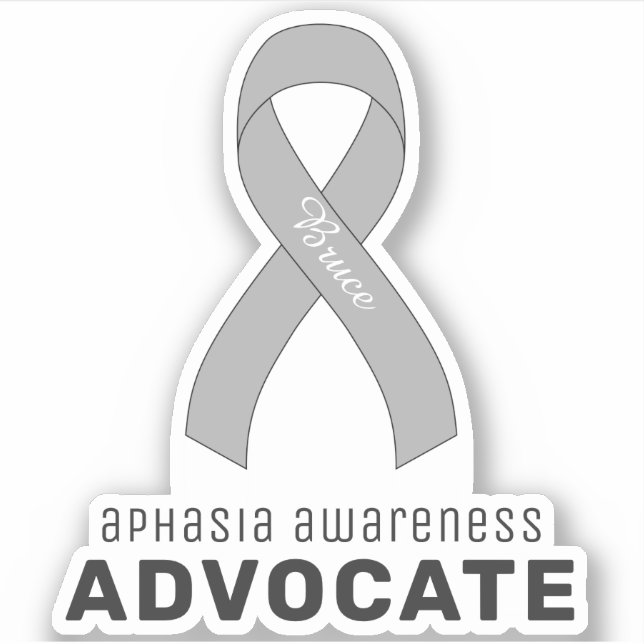 Adesivo Advogado de Sensibilização para a Aphasia (Frente)