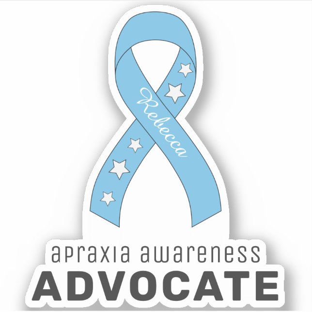 Adesivo Advogado de Sensibilização para a Apraxia (Frente)