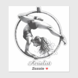 Adesivo Aerialista Aerial Hoop Lyra