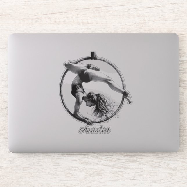 Adesivo Aerialista Aerial Hoop Lyra (Computador)