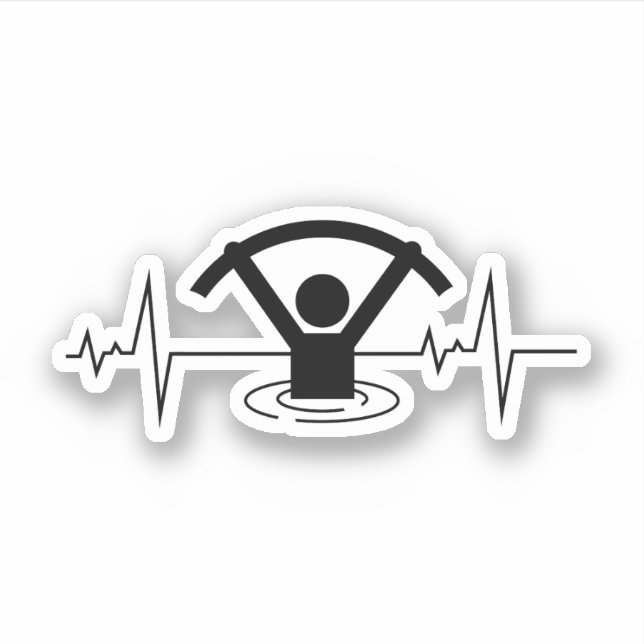 Adesivo Aeróbios Água Exercício Aquático Pulsação de Malha (Frente)