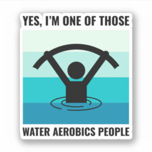 Adesivo Aeróbios Água Malhação de Exercício Aquático