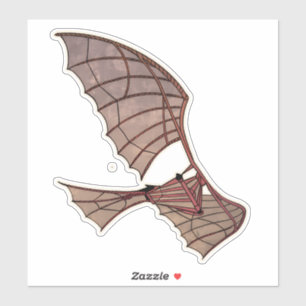 Adesivo Aeronaves de máquinas voadoras Leonardo Da Vinci