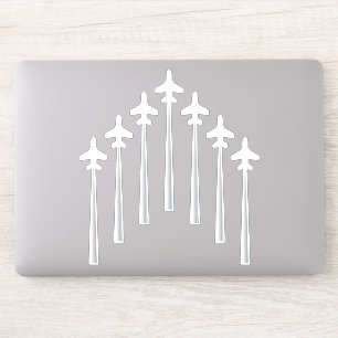 Adesivo Aeronaves que voam em formação de aviação Legal