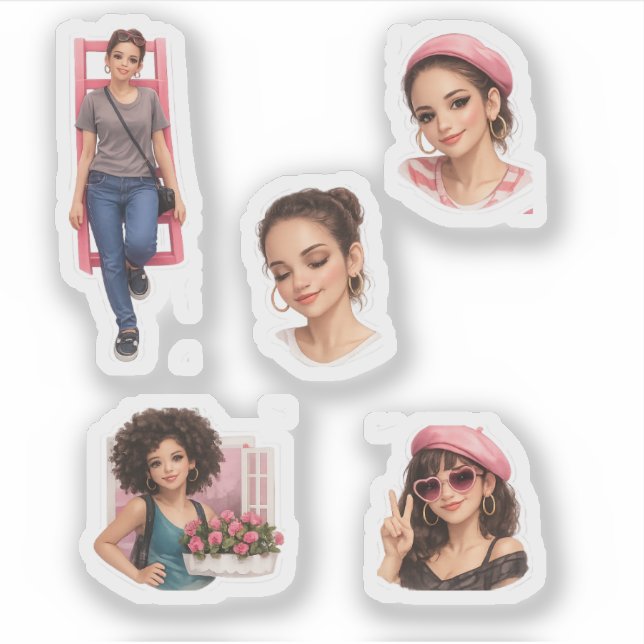 Adesivo Aesthetic Doll Luxury Soft- Fashion Pack Sticker  (Frente)