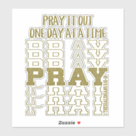 Adesivo Afirmação de oração cristã