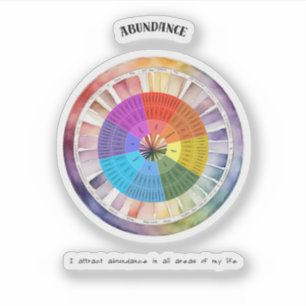 Adesivo Afirmação Positiva de Abundância