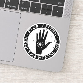 Adesivo Afirmar e Manifestar Vinheta