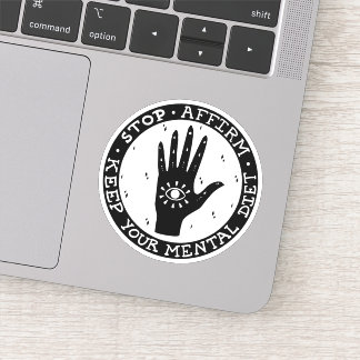 Adesivo Afirmar e Manifestar Vinheta