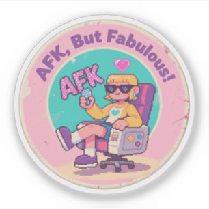 Adesivo AFK, Mas Fabuloso – Arte Nostálgica e Excêntrica d