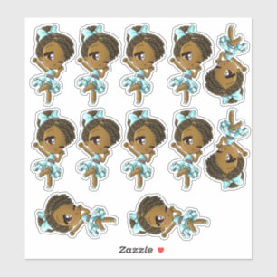 Adesivo African American Girls Sticker