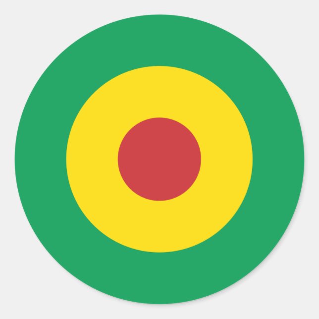 Adesivo Africano Redondo de Mod (Frente)