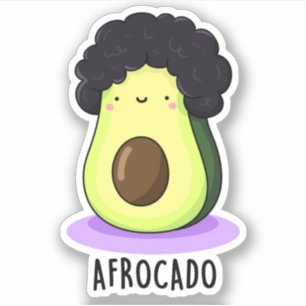 Adesivo Afrocado Cute Avocado Com Alça Afro