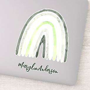 ADESIVO AGENDER WATERCOLOR RAINBOWS LGBTQ MONOGRAMA PERSON