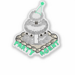 Adesivo Agente do partido da empresa Mikitiez pronto para 