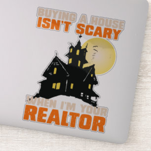 Adesivo Agente Imobiliário do Realtor Halloween e Funny do