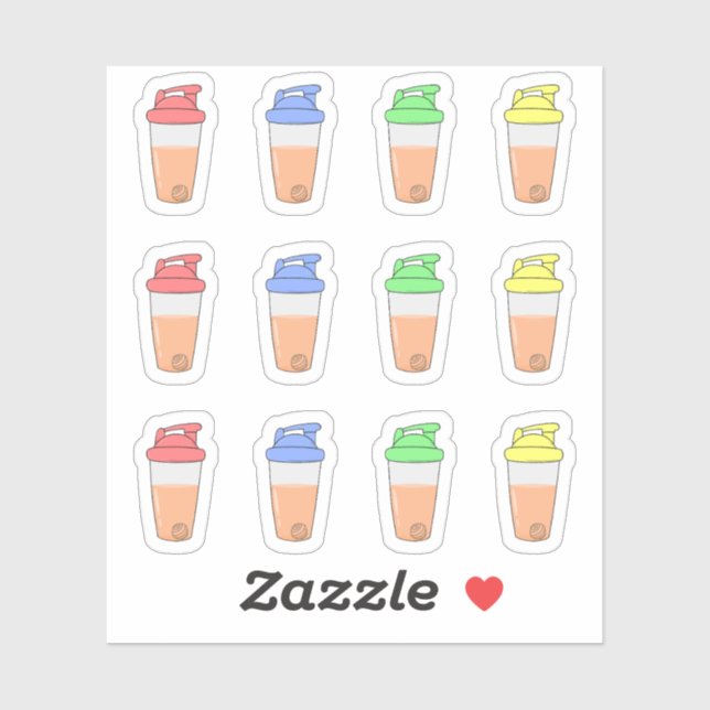 Adesivo Agitadores de Proteína Calendário Planificador Buj (Folha)