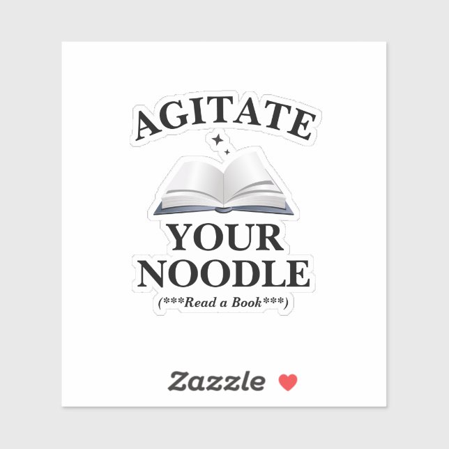 Adesivo Agitate Your Noodle (Folha)