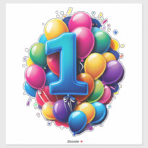 Aglomerado de Balões Vibrantes Com Grande Número U