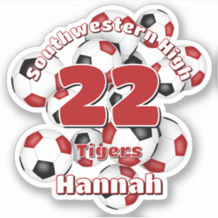 Adesivo agrupamento de espírito de equipe de bolas de fute