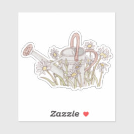 Adesivo Águas De Aquarelas De Jardim Pacíficas Podem Desti