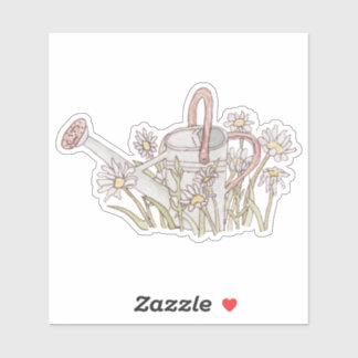 Adesivo Águas De Aquarelas De Jardim Pacíficas Podem Desti