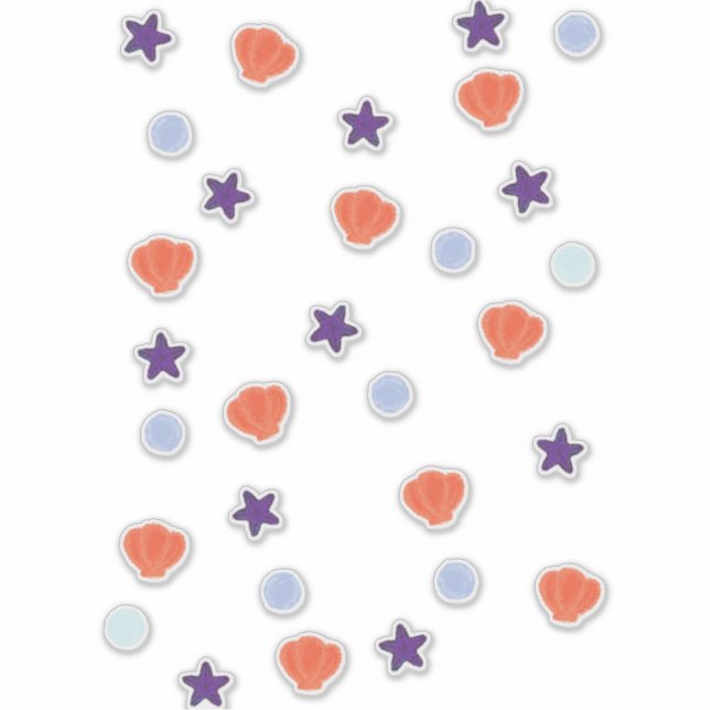 Adesivo Águas-marinhas e Estrelas do Mar do Halloween do P (Frente)