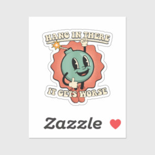 Adesivo Aguente Lá, Piora A Bomba De Cartoon Engraçada