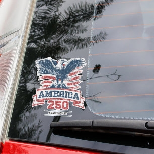 Adesivo Águia Americana Patriótica Feliz 250º Aniversário