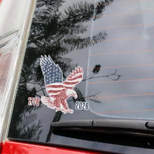 Adesivo Águia Americana Patriótica Feliz 250º Aniversário