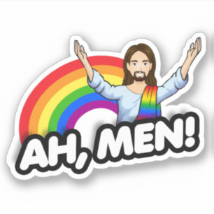 Adesivo Ah Men - Rainbow Jesus