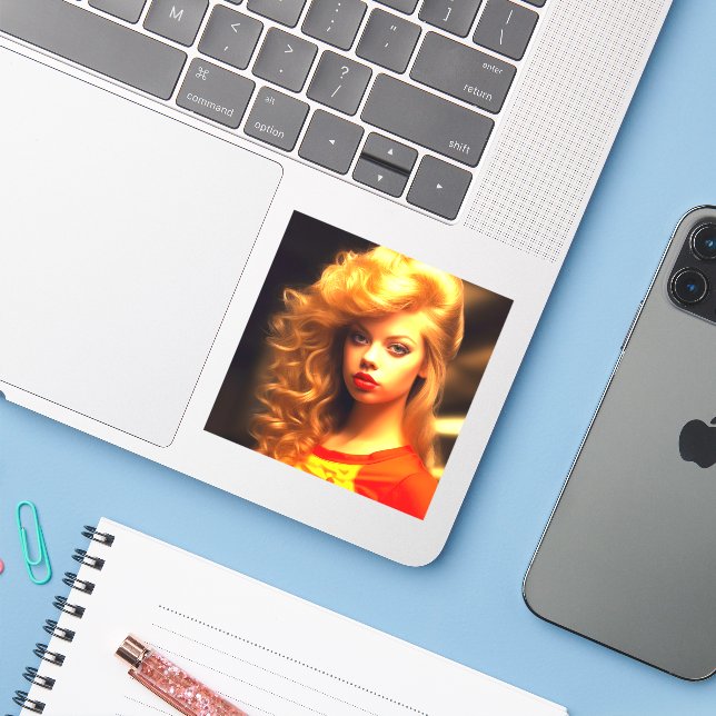 Adesivo Ai Girl (Notebook com iPhone)