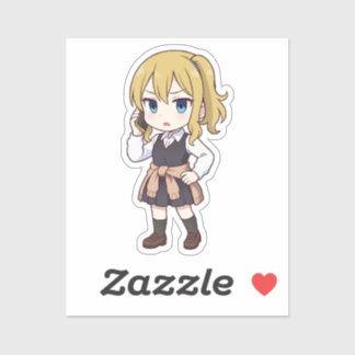 Adesivo Ai Hayasaka Chibi Estilo de Empregada Secreta