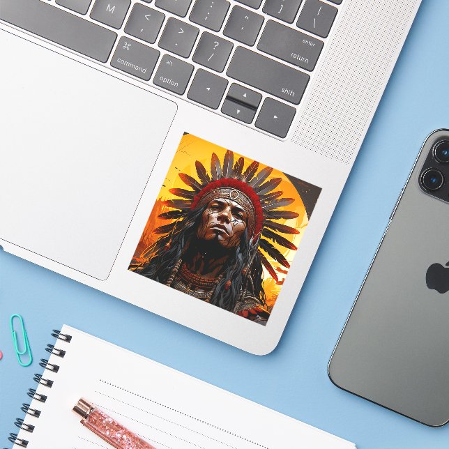 Adesivo Ai Indian (Notebook com iPhone)