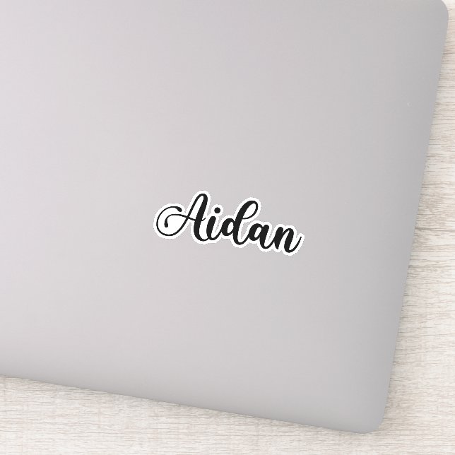 Adesivo Aidan Name - Caligrafia manuscrita (Detalhe)