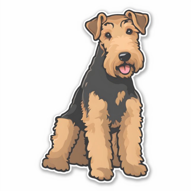 Adesivo Airedale Terrier (Frente)