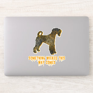 Adesivo Airedale Terrier Dog Silhoueen Diversão Halloween