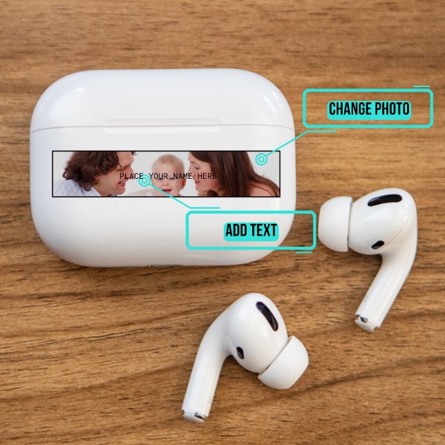 Adesivo Airpods Pro Case Com Pele Decorativa - Foto Pessoa (Use these stickers to decorate your Airpods)