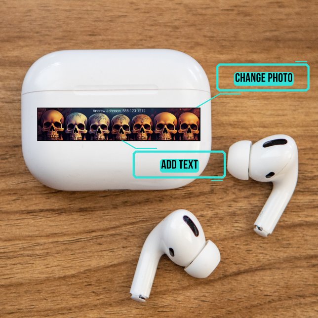 Adesivo Airpods Pro Case - Pele Decorativa - Doces Crânio (Please enjoy our Airpod stickers)