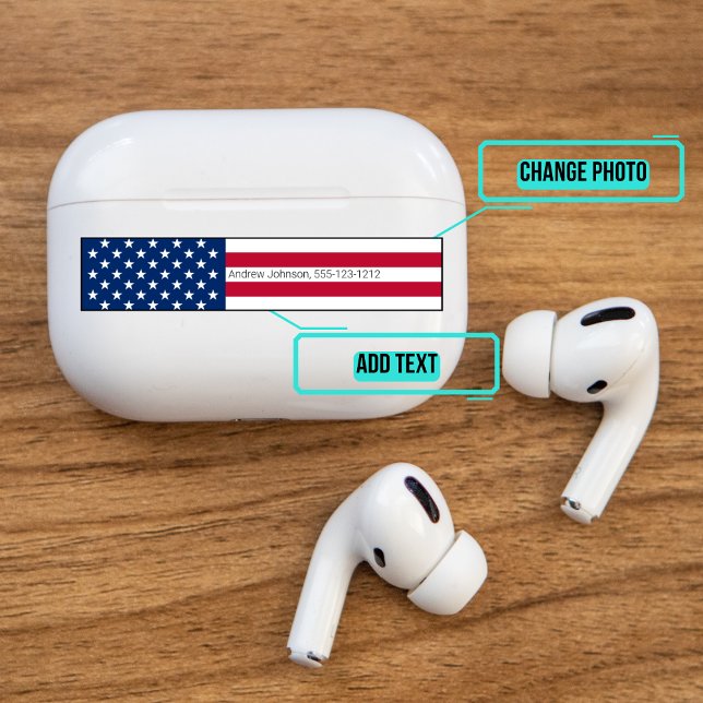 Adesivo Airpods Pro Case Skin Decorative - Bandeira Americ (Please enjoy our Airpods stickers)
