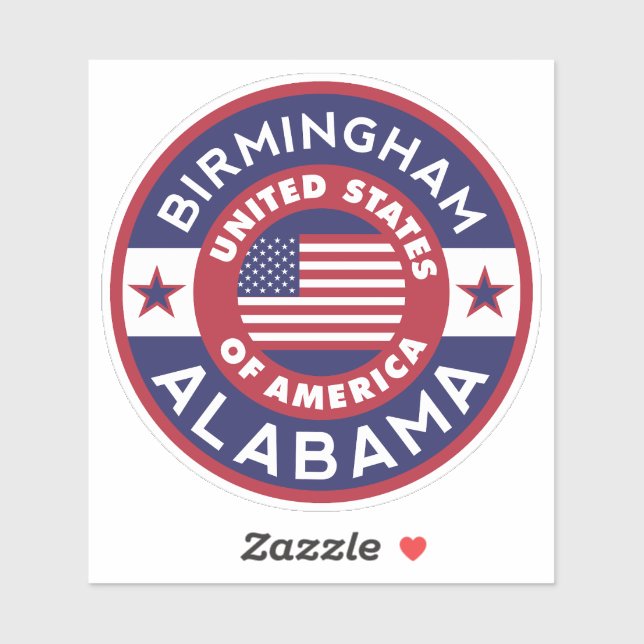 Adesivo Alabama, BIRMINGHAM (Folha)