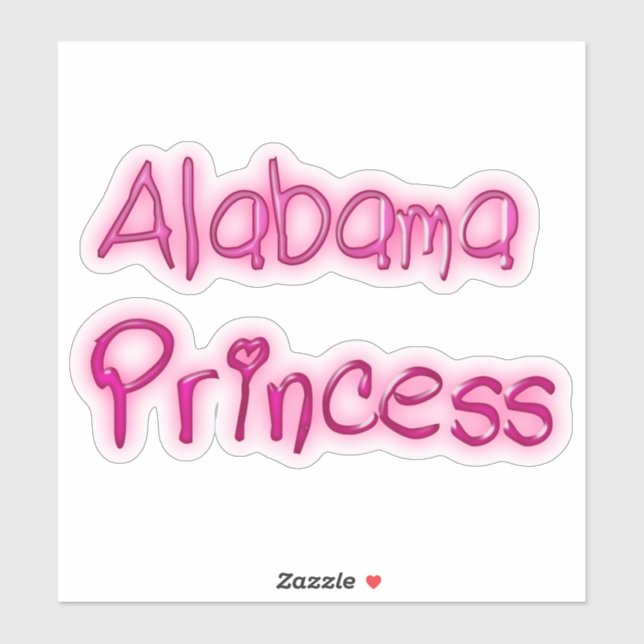 Adesivo Alabama Princess (Folha)