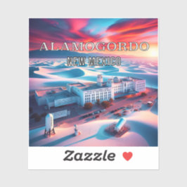 Adesivo Alamogordo Novo México Vinheta Vinil De 3 Polegada