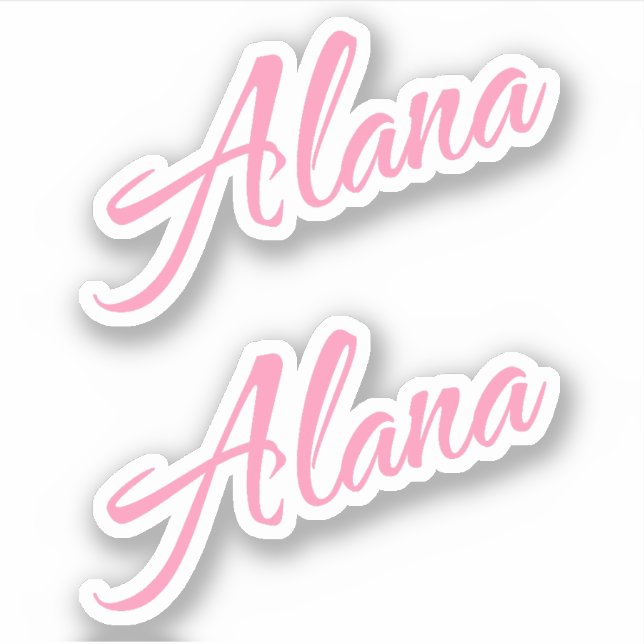 Adesivo Alana name x2 (Frente)