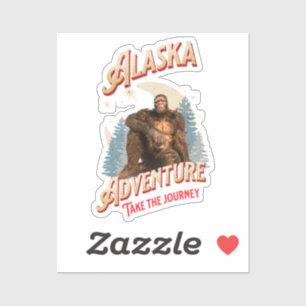 Adesivo Alaska Adventure. Leve o Caminho Grande